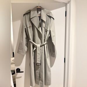 The Frankie Shop Gray Trench Coat